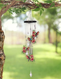 27" Serenity Hummingbird Wind Chime with Crystal Prism Danglers